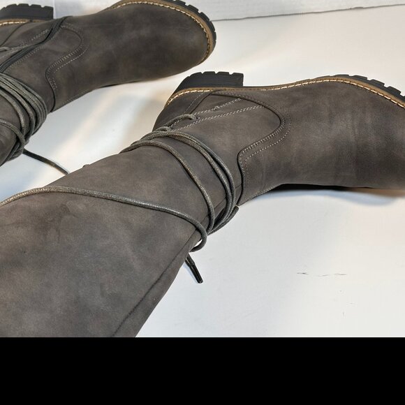 LADIES SIZE 8 GRAY BOOTS - Picture 5 of 16